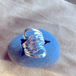 Silpada Modern Maze Sterling Silver Ring size 9, R1532